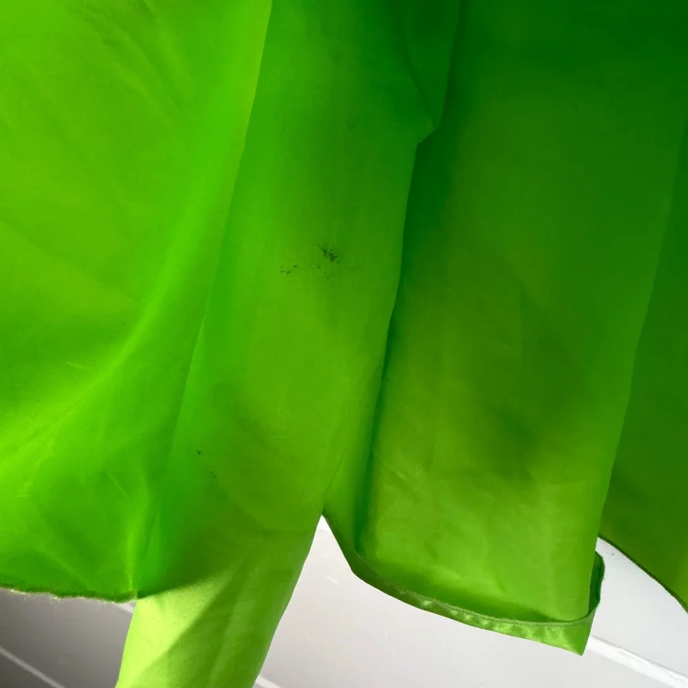DISNEY‎ Tinker Bell Costume Size 7/8 Green Fairy Dress Tule